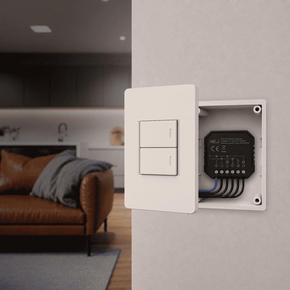 Mini Módulo Relé Interruptor Inteligente Wifi 2 Canais 5A Neo - NEO Avant