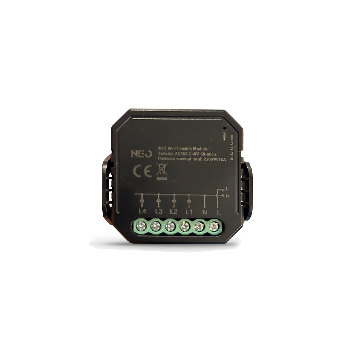 Mini Módulo Relé Interruptor Inteligente Wifi 4 Canais 5A Neo