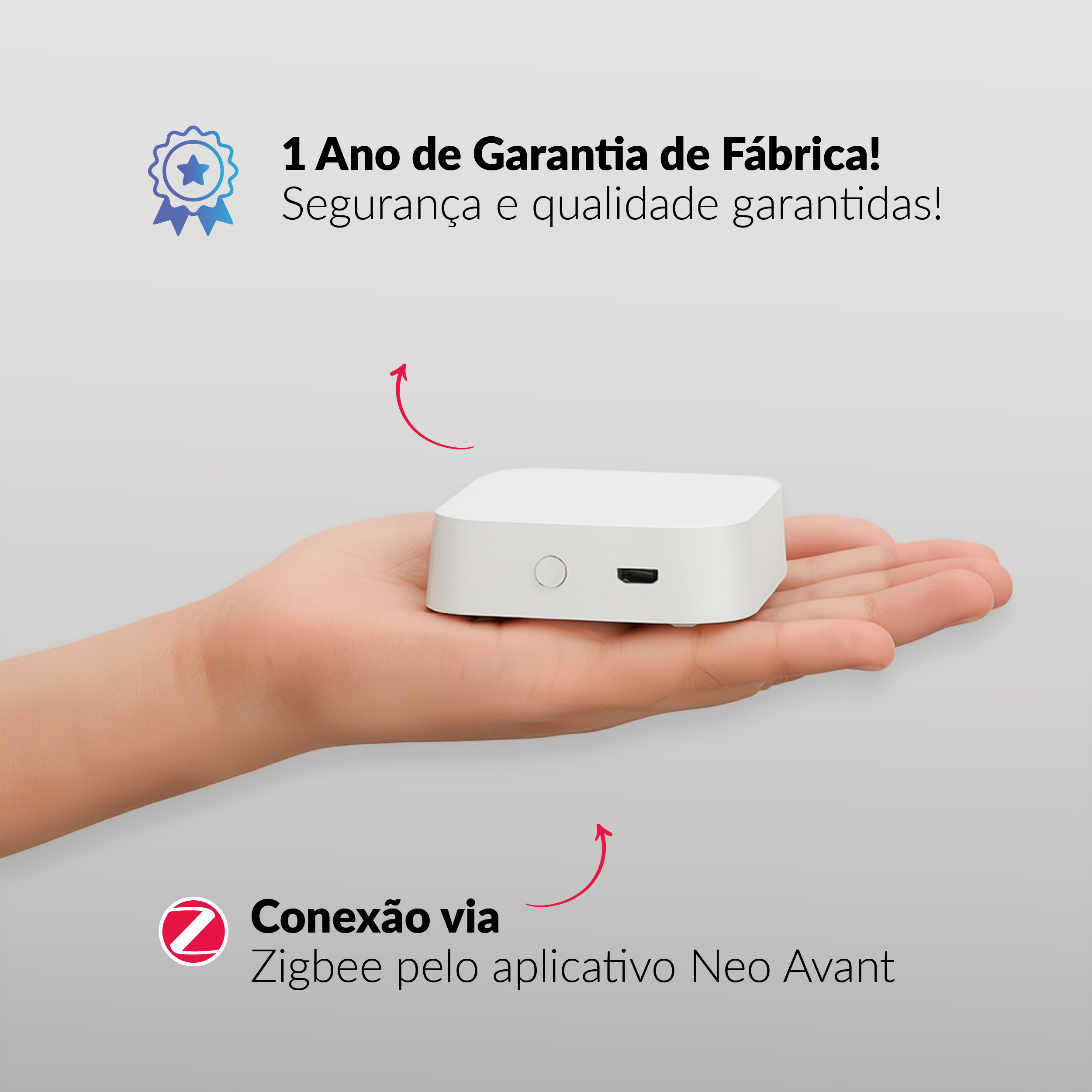Hub Zigbee Sem Fio Central Inteligente Smart Neo Avant