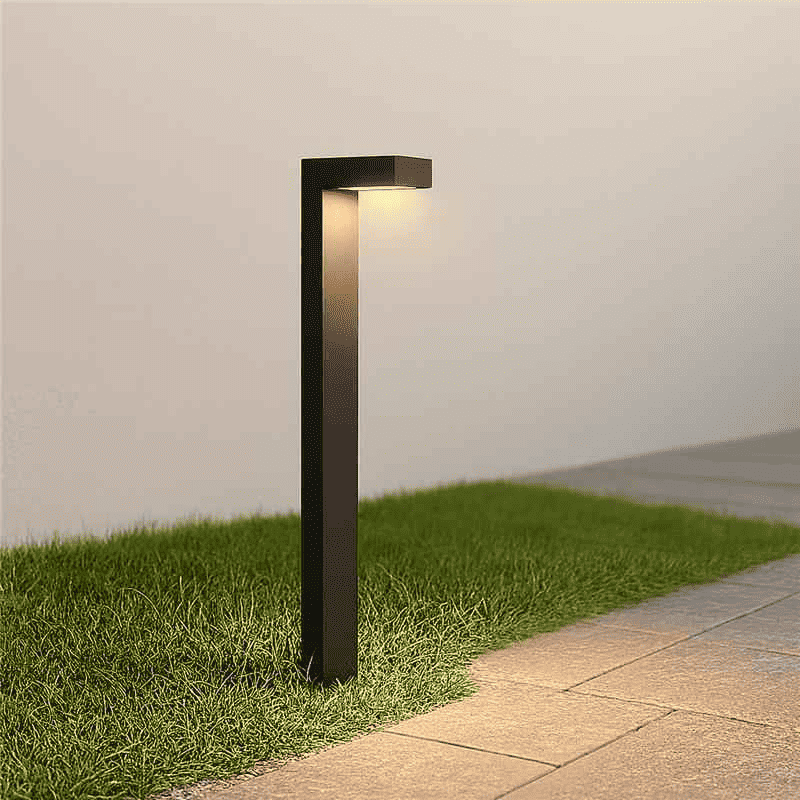 Poste Balizador Led Jardim 10w 3000k Bivolt Ip65 Preto Alut