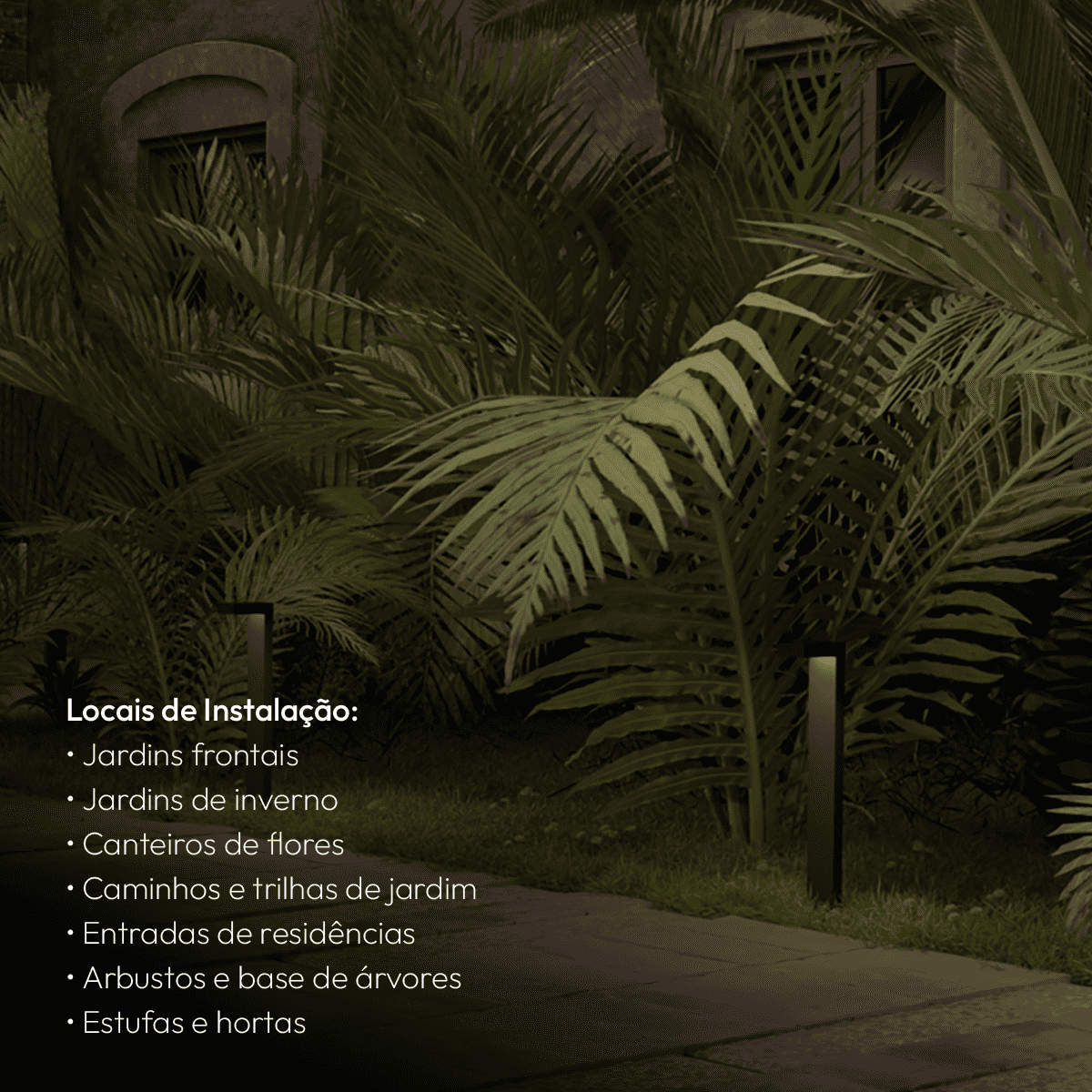 Poste Balizador Led Jardim 10w 3000k Bivolt Ip65 Preto Alut - NEO Avant