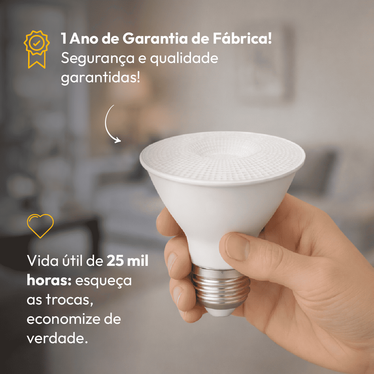 Lâmpada Led Par30 11w 3000k Branco Quente E27 Bivolt Alut - NEO Avant