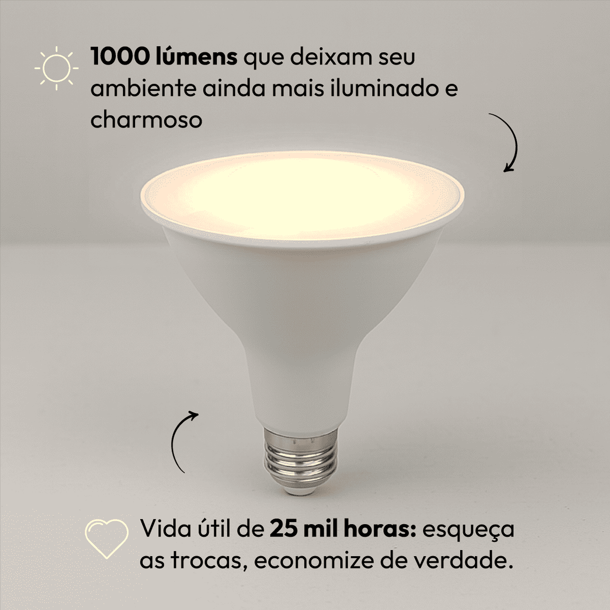 Lâmpada Led Par38 14w 2700k Branco Quente E27 Bivolt Alut - NEO Avant