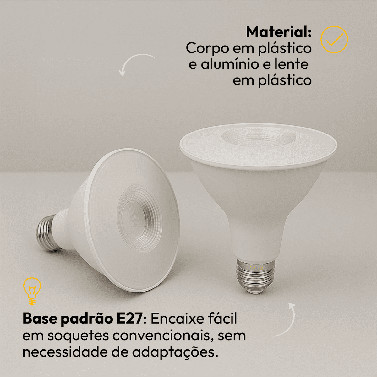 Lâmpada Led Par38 14w 2700k Branco Quente E27 Bivolt Alut - NEO Avant