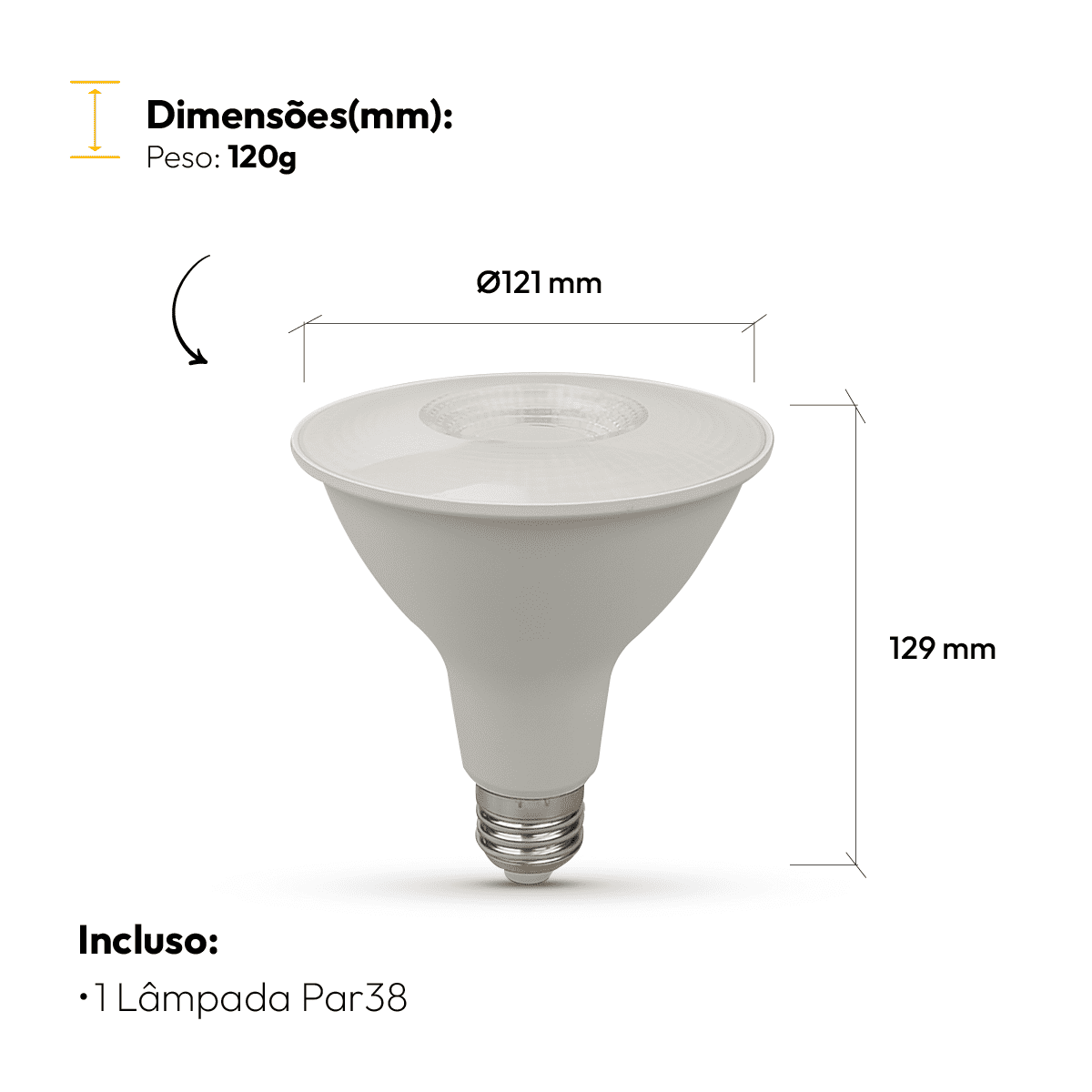 Lâmpada Led Par38 14w 4000k Branco Neutro E27 Bivolt Alut - NEO Avant