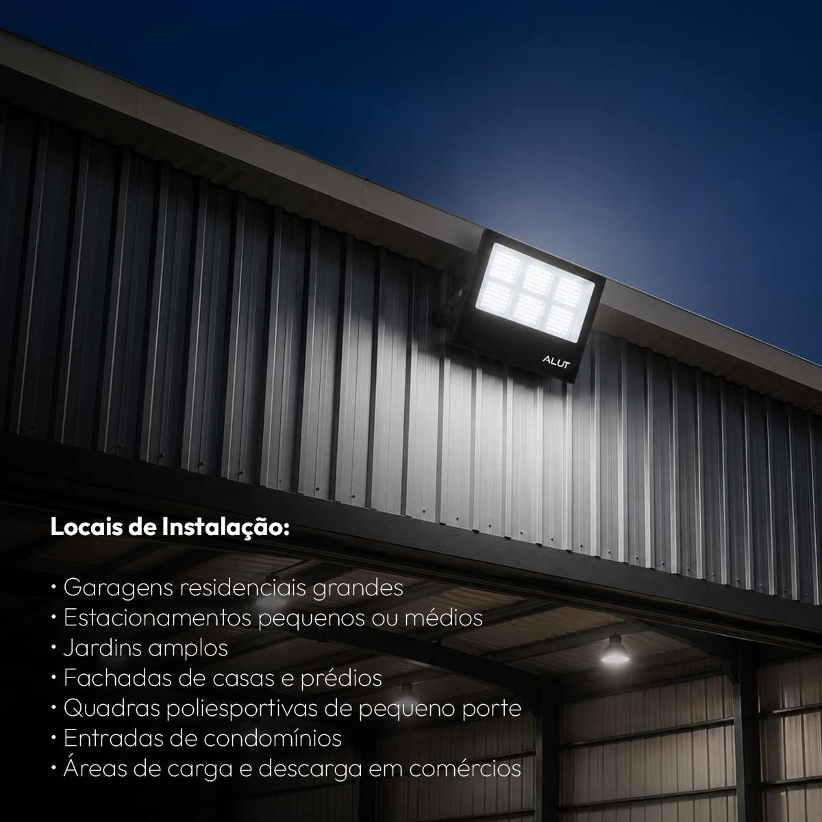 Refletor Led Slim 300w 6500k Branco Frio Bivolt IP65 Alut