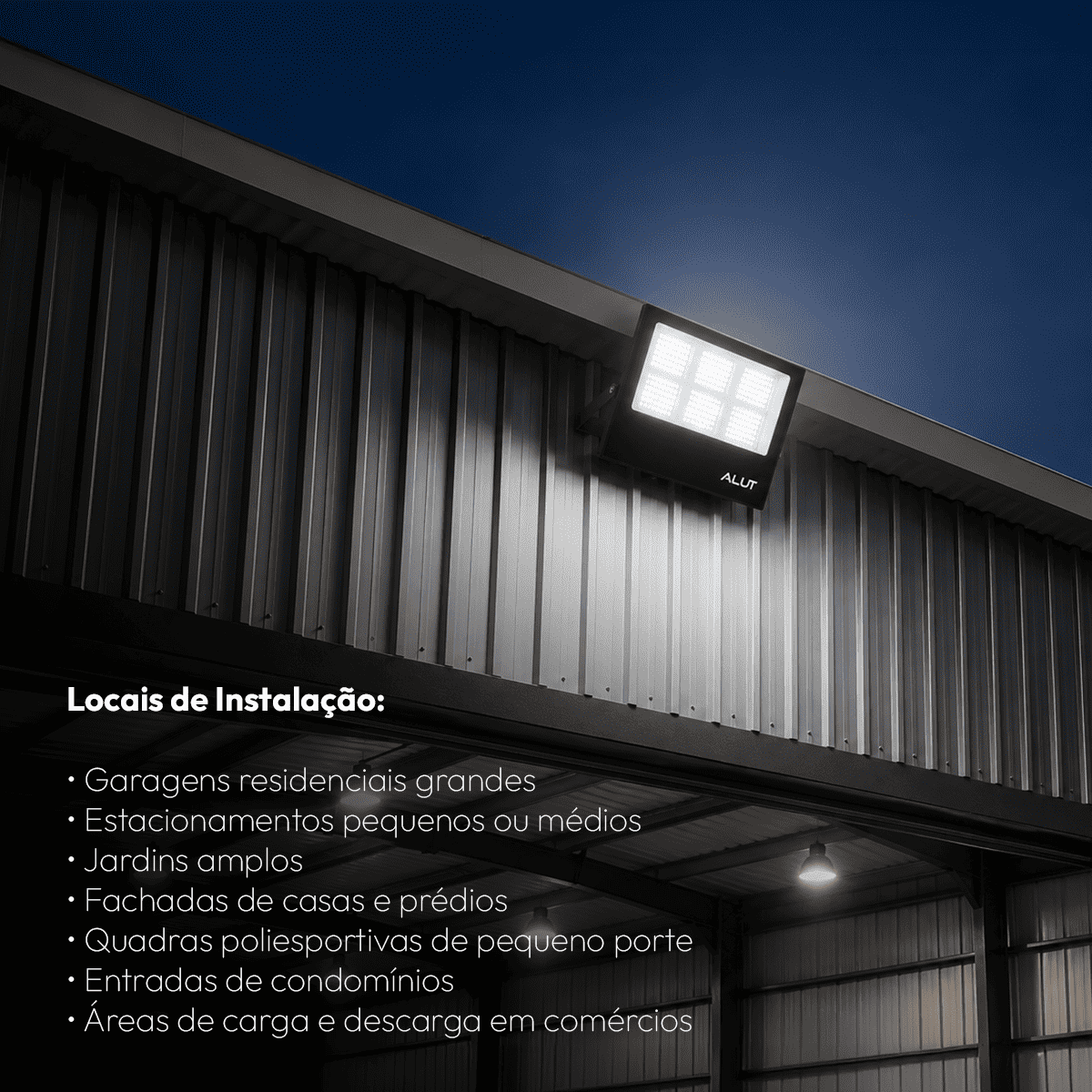 Refletor Led Slim 300w 6500k Branco Frio Bivolt IP65 Alut - NEO Avant