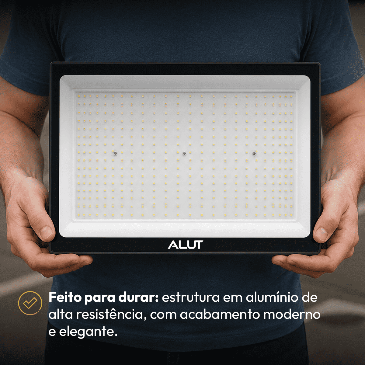 Refletor Led Slim 500w 6500k Branco Frio Bivolt IP65 Alut - NEO Avant