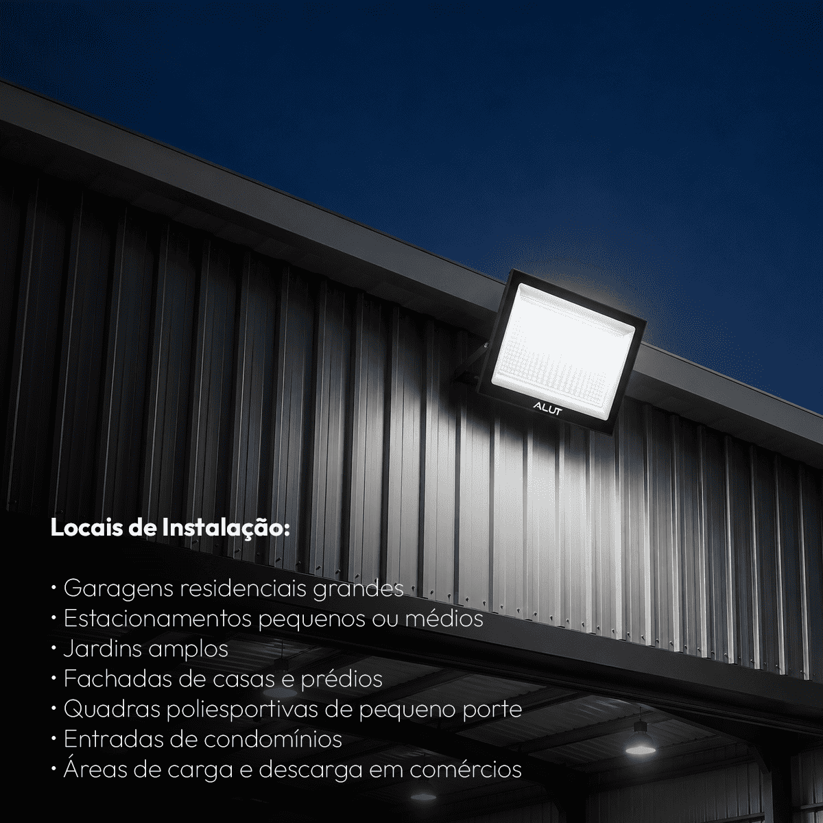 Refletor Led Slim 500w 6500k Branco Frio Bivolt IP65 Alut - NEO Avant