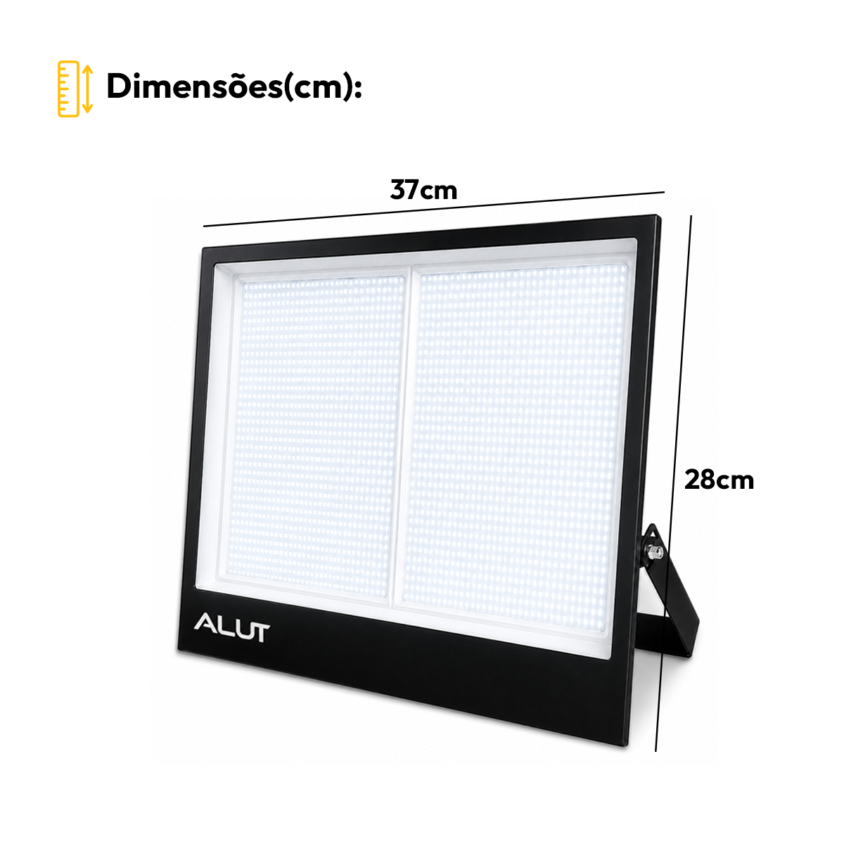 Refletor Led Slim 1000w 6500k Branco Frio Bivolt IP65 Alut