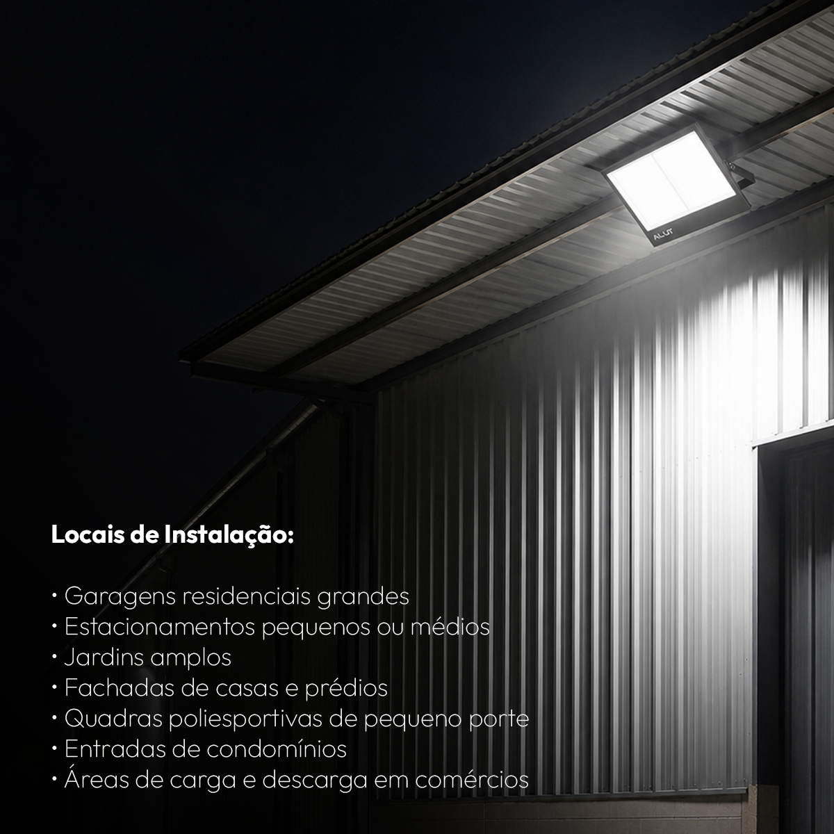 Refletor Led Slim 1000w 6500k Branco Frio Bivolt IP65 Alut