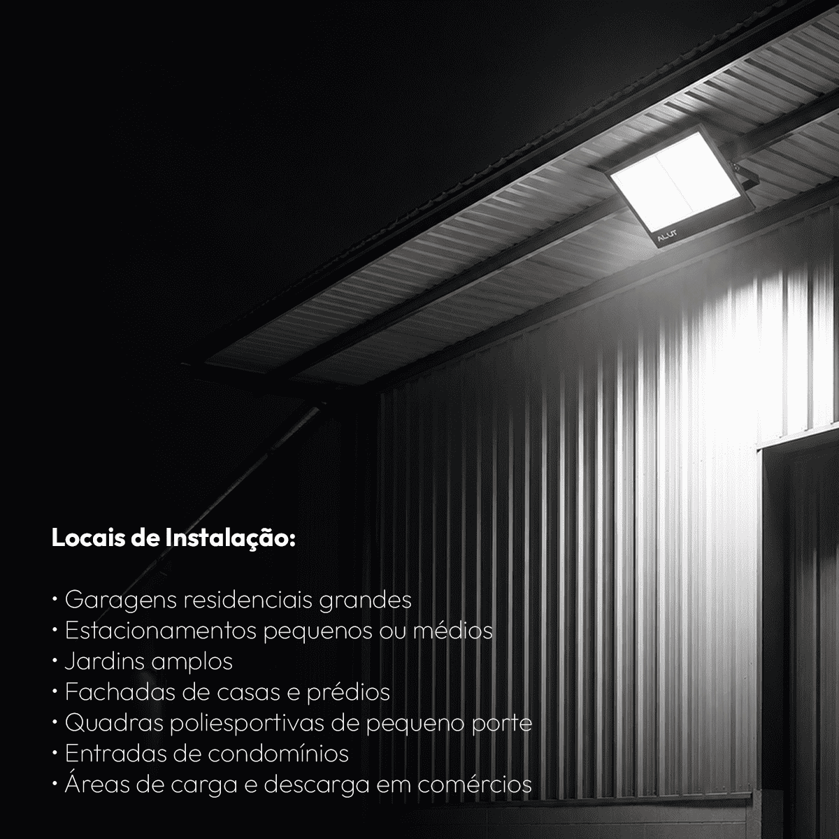 Refletor Led Slim 1000w 6500k Branco Frio Bivolt IP65 Alut - NEO Avant