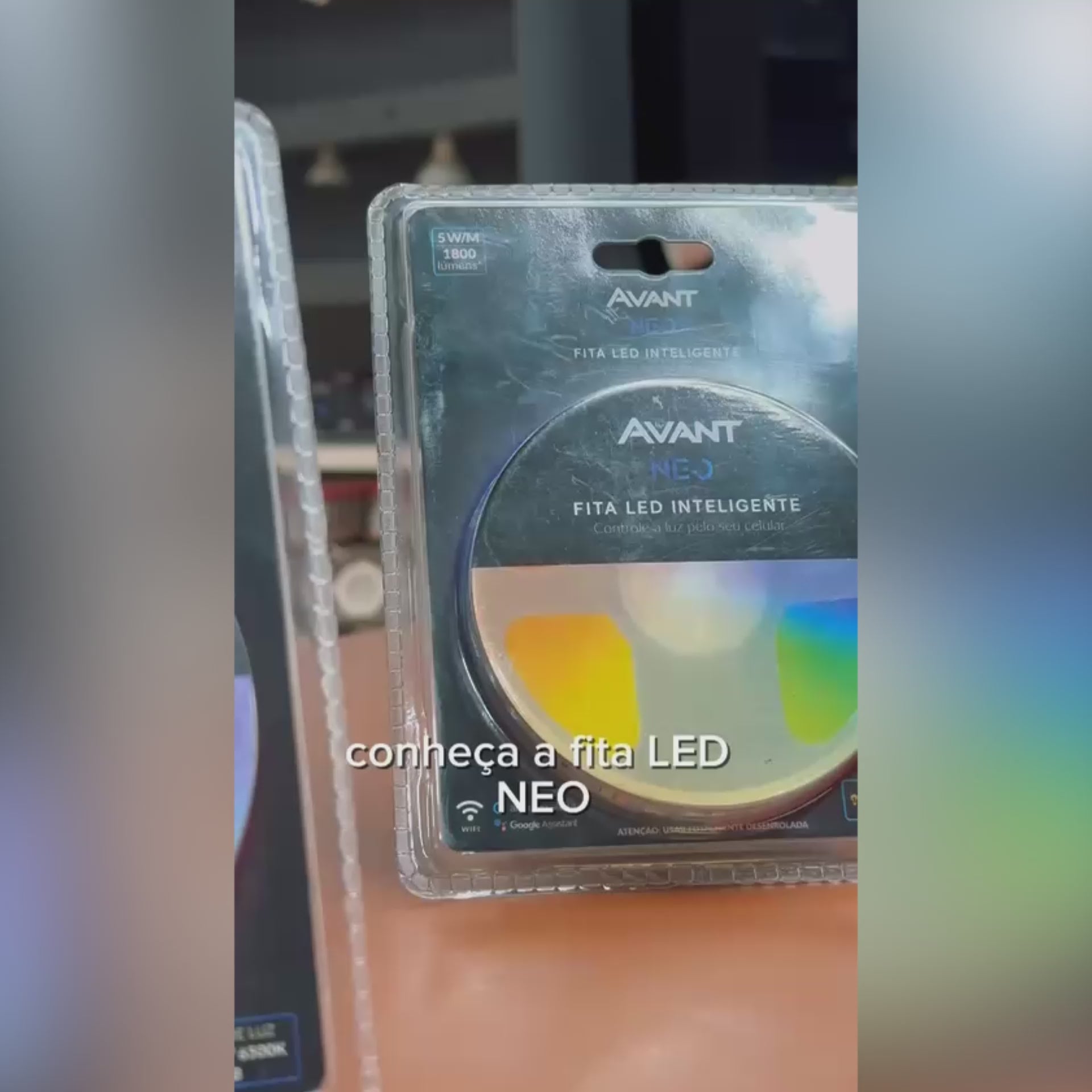 Fita Led Inteligente de 5W RGB Colorido 5 Metros IP20 Avant Neo
