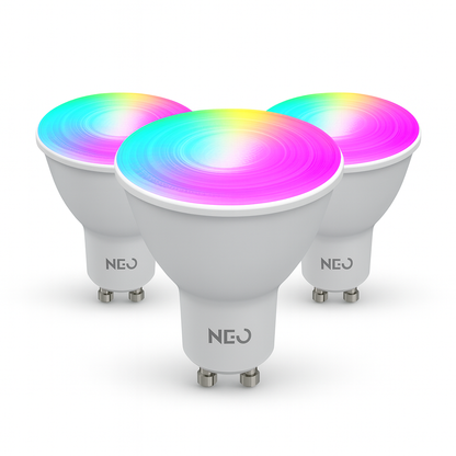 Kit 3 Lâmpadas Led Dicróica Wifi MR16 Smart Wi-fi 2.4GHz 5w 2700K/6500K RGB Neo Avant - NEO Avant