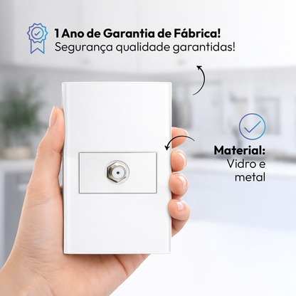 Modulo Antena Espelho 4X2 Branco Neo