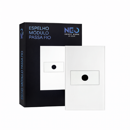 Modulo Passa Fio Espelho 4X2 Branco Neo