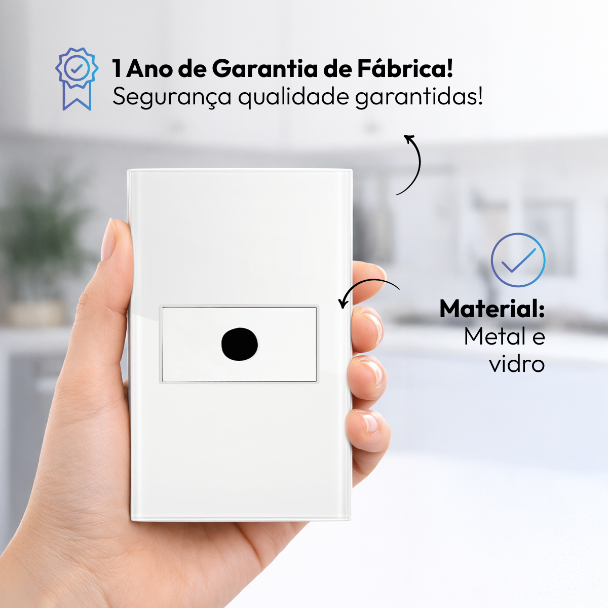 Modulo Passa Fio Espelho 4X2 Branco Neo