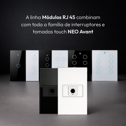 Modulo RJ45 Espelho 4X2 Branco Neo Avant