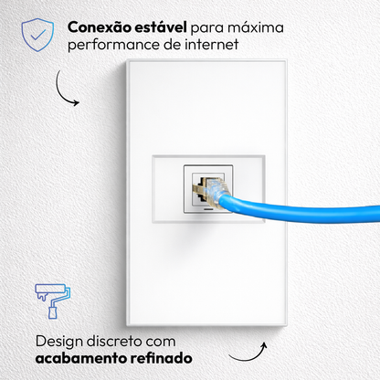 Modulo RJ45 Espelho 4X2 Branco Neo Avant