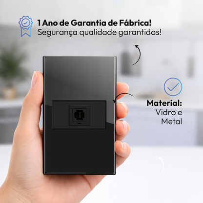 Modulo RJ45 Espelho 4X2 Preto Neo