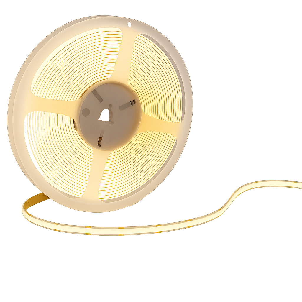 Fita Led 5m Cob 8w 3000k Branco Quente 720lm 12v Alut