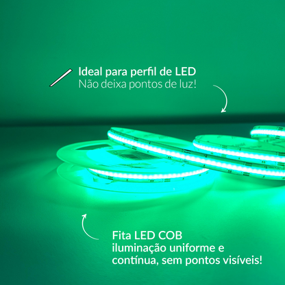 Fita Led 5m Cob 8w RGB Colorido 720lm 12v Alut