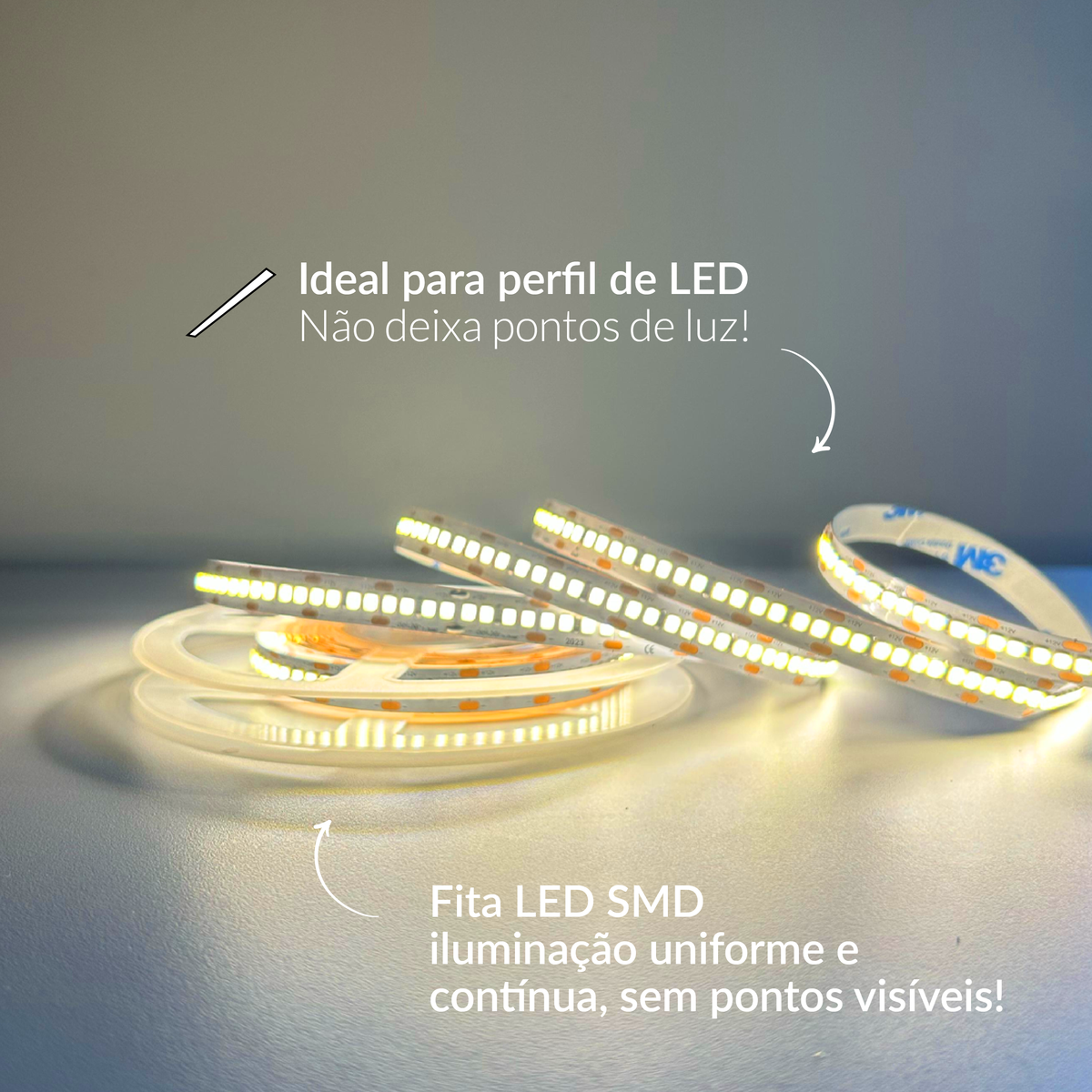 Fita Led Celeste 5m 20w 3000k Branco Quente 3300lm 12v Alut