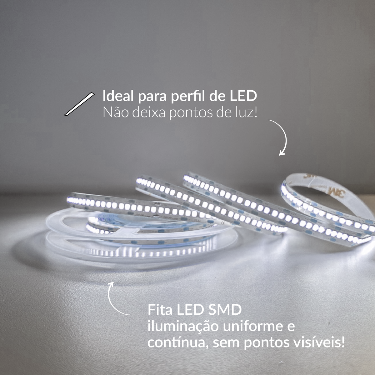 Fita Led Celeste 5m 20w 6500k Branco Frio 3300lm 12v Alut