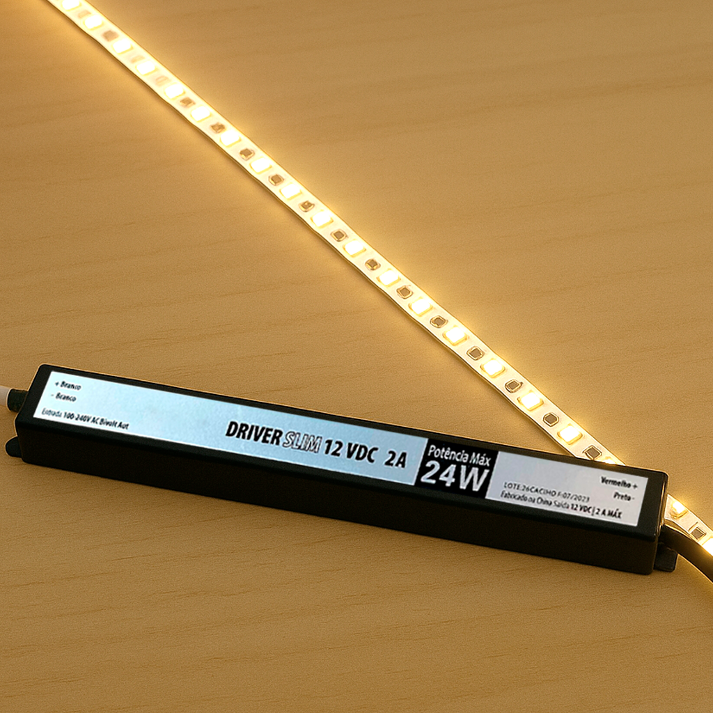 Fonte driver Slim 24w 2a Bivolt Alut - NEO Avant