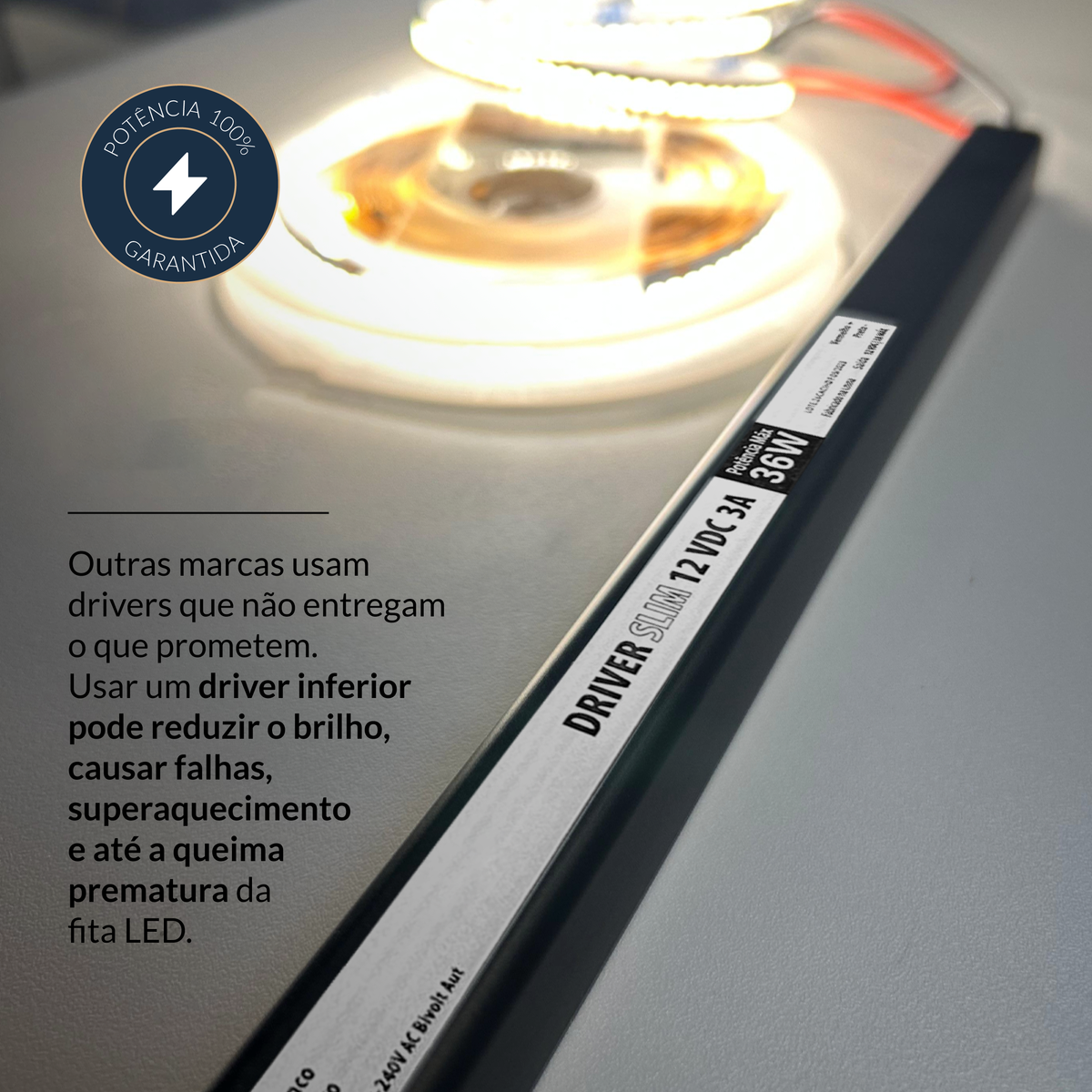 Fonte driver Slim 36w 3a Bivolt Alut - NEO Avant