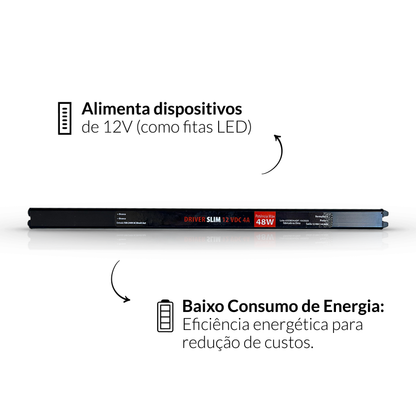 Fonte driver Slim 48w 4a Bivolt Alut - NEO Avant