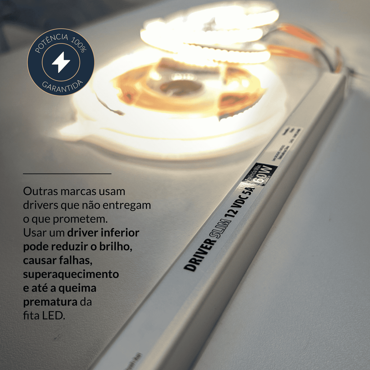 Fonte driver Slim 60w 5a 110v/220v Bivolt Cod: ALUT001708 Alut By Avant