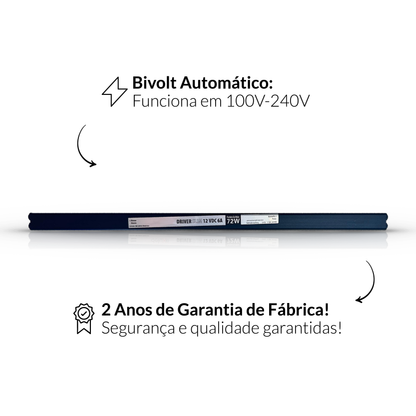 Fonte driver Slim 72w 6a Bivolt Alut