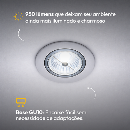 Lâmpada Led Ar111 12w 4000k Branco Neutro Bivolt Gu10 Branco Alut