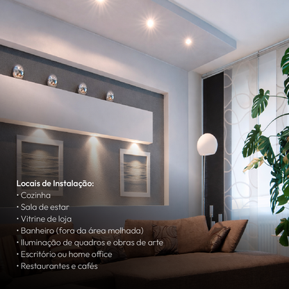 Lâmpada Led Ar111 12w 4000k Branco Neutro Bivolt Gu10 Branco Alut