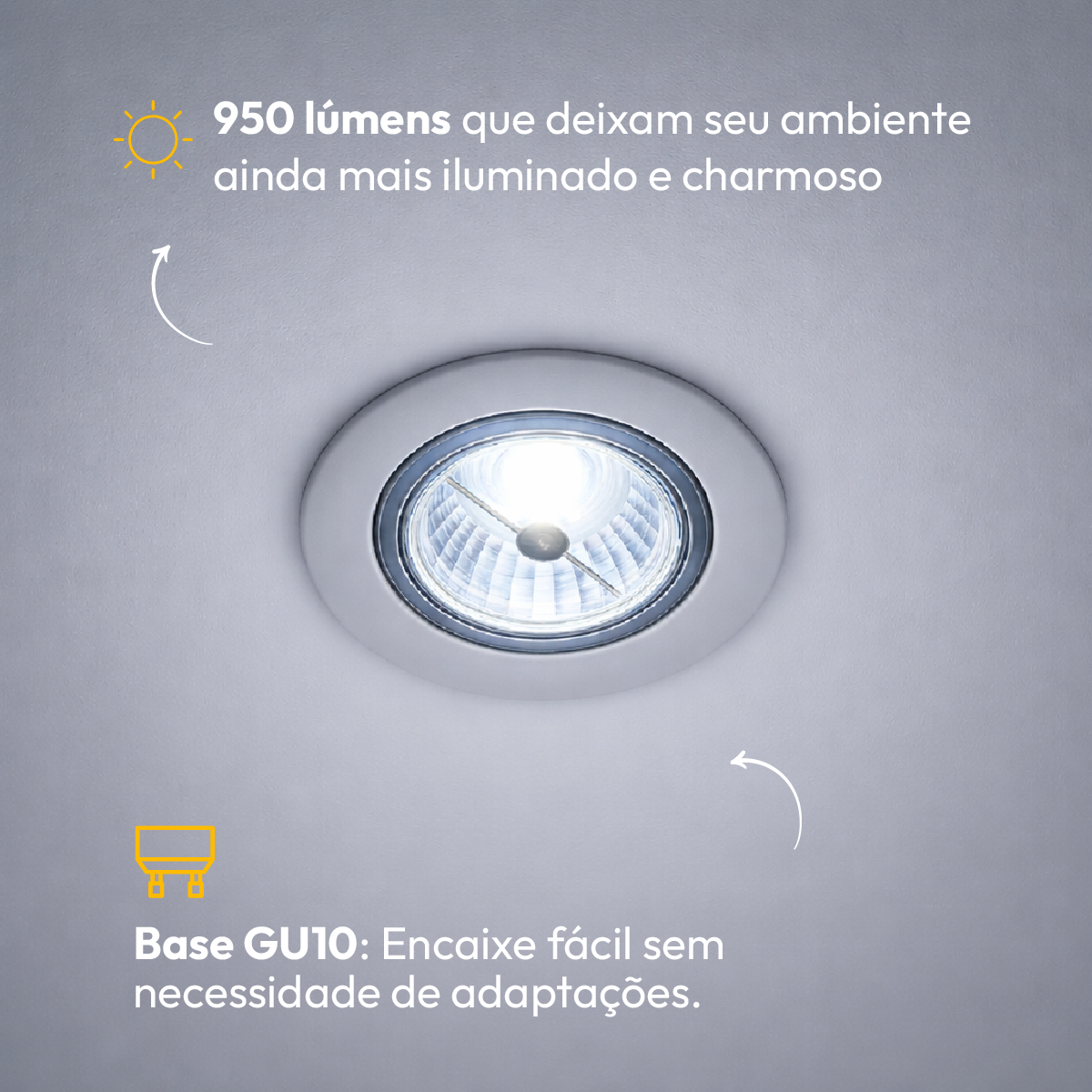 Lâmpada Led Ar111 12w 6500k Branco Frio GU10 Bivolt Branco Alut
