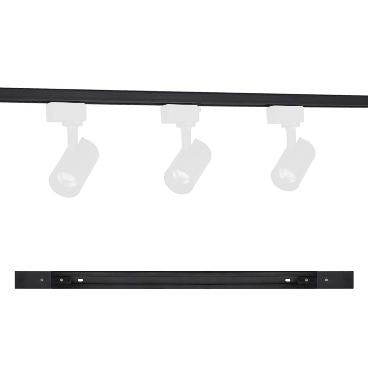 Trilho Eletrificado Click 1 Metro T1 Preto Alut