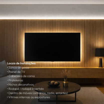 Fita Led 5M Audace Cob 15w 4000k Branco Neutro 12v Alut By Avant