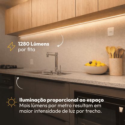 5m Fita Led Allure Smd 10w 3000k Branco Quente 12v Alut - NEO Avant