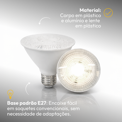 Lâmpada Led Par30 11w 4000k Branco Neutro E27 Bivolt Alut