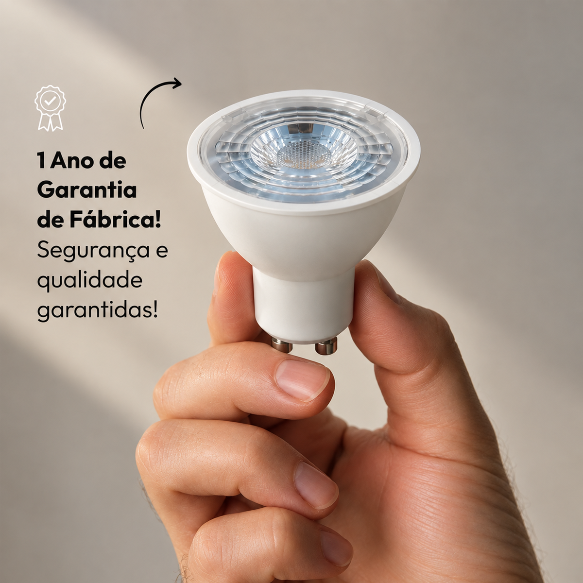 Lâmpada Led Dicróica MR16 4,8w 4000K Branco Neutro GU10 Bivolt Alut