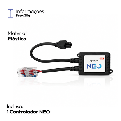 Controlador de Fita Led Inteligente Zigbee Branco Quente/Frio Neo