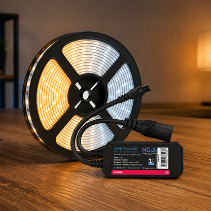Controlador de Fita Led Inteligente Zigbee Branco Quente/Frio Neo