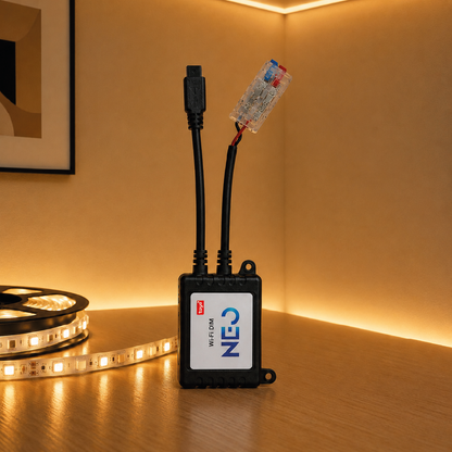 Controlador de Fita Led Inteligente Wi-Fi Branco Quente/Frio Neo