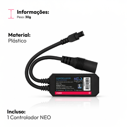 Controlador de Fita Led Inteligente Zigbee Branco Quente/Frio RGB Colorido Neo