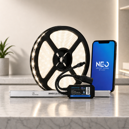 Fita Led Inteligente Wifi 10W 5 Metros 4000K Branco Neutro 12v Neo