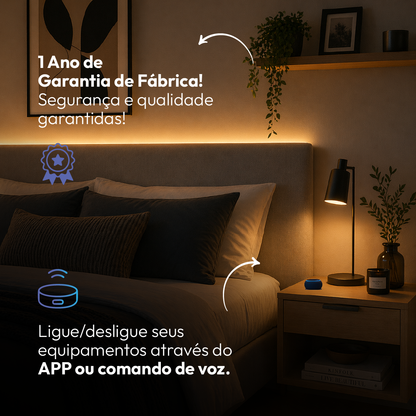 Fita Led Inteligente Zigbee 10w 5 Metros 2700k Branco Quente 12v Neo