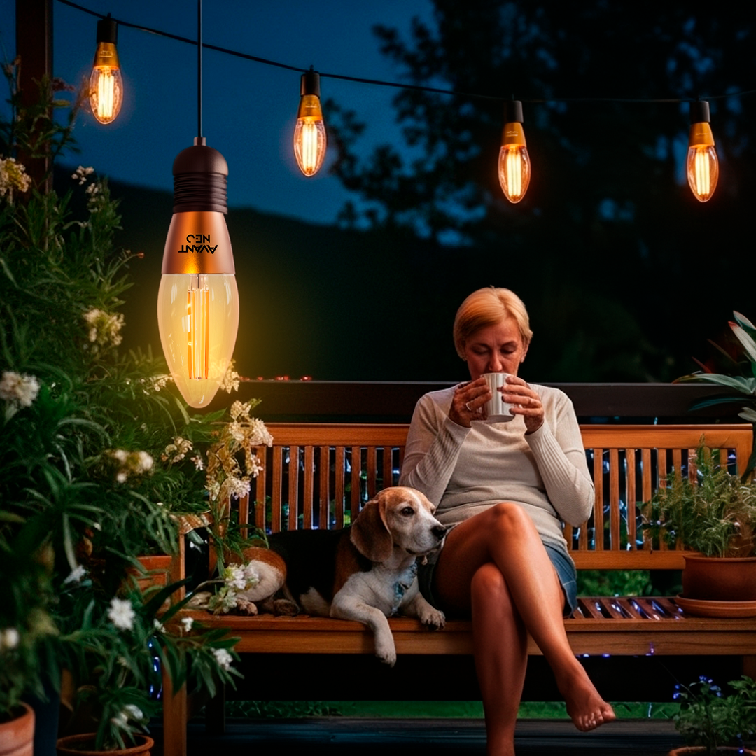 Lâmpada Led Vela Smart 4w 1800K/2700K Dimerizável E14 110v/220v Ip20 Avant Neo