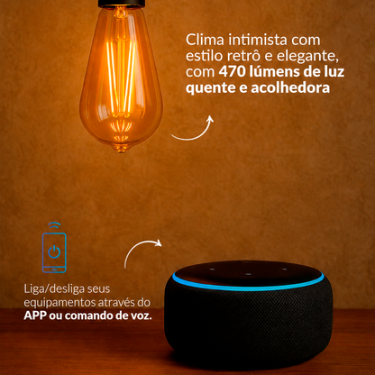 Lâmpada Led Pera Inteligente ST64 6w Dimerizável E27 Bivolt Neo
