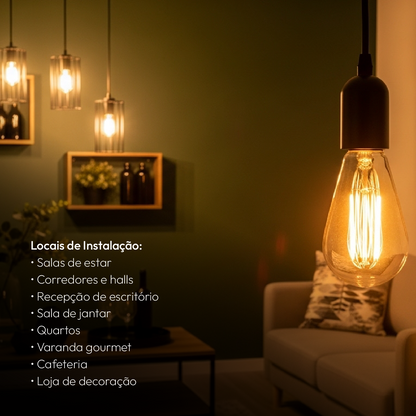 Lâmpada Led Pera Inteligente ST64 6w Dimerizável E27 Bivolt Neo